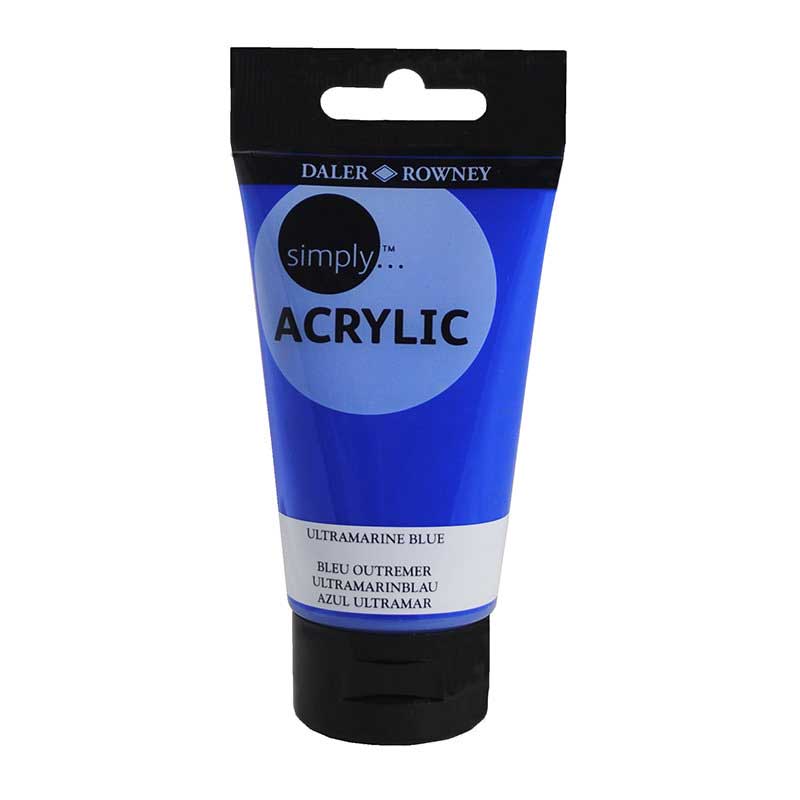 Culoare acrilica Simply, 123 - Ultramarine Blue, 75 ml