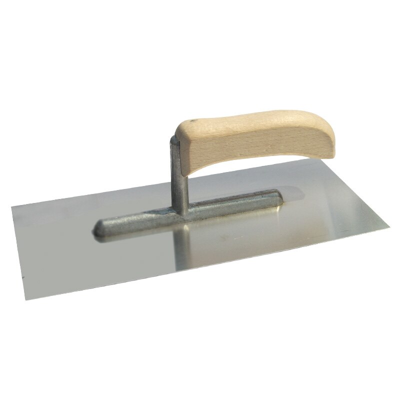 Gletiera inox cu maner de lemn cu imbinare aluminiu, Proline, 270 x 130mm