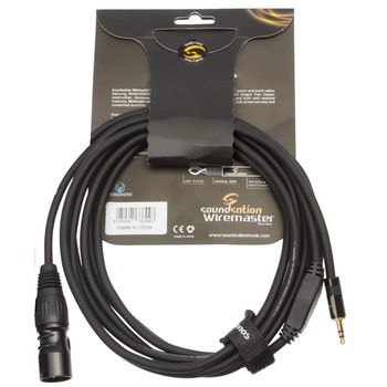 Cablu adaptor Jack (3.5mm) - XLR (M) - 3 m Soundsation Wiremaster WM-MJXLRM30 Cablu adaptor Jack (3.5mm) - XLR (M) - 3 m Soundsation Wiremaster WM-MJXLRM30