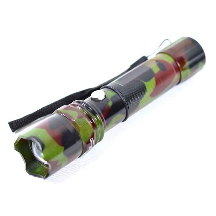 LED фенер 3 W, zoom, 3x AAA или 3.7 V батерия, Camouflage, ATX-BBL3586