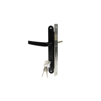 Broasca usa cu butuc si sliduri pentru termopan, negru Broasca usa cu butuc si sliduri pentru termopan, negru