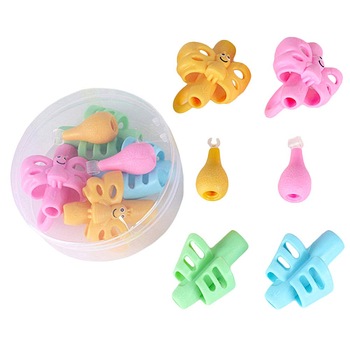 Set Suport Corectare a Pozitiei de Scriere, culori multiple pentru prescolari, scolari, 6 piese Set Suport Corectare a Pozitiei de Scriere, culori multiple pentru prescolari, scolari, 6 piese