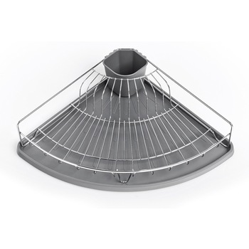 Scurgator vase Zeller,40x40x11cm, gri/argintiu, metal/plastic Scurgator vase Zeller,40x40x11cm, gri/argintiu, metal/plastic