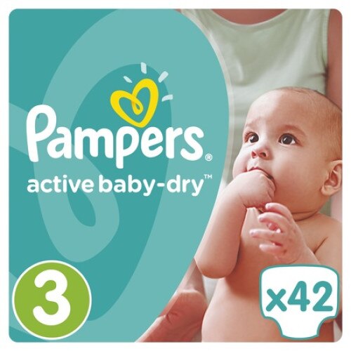 Scutece copii PAMPERS Baby Dry Nr 3 midi 4-9 kg 42 buc Verde