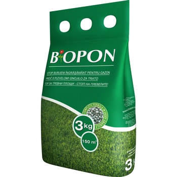Ingrasamant Gazon cu Buruieni Control 3 kg Biopon Ingrasamant Gazon cu Buruieni Control 3 kg Biopon