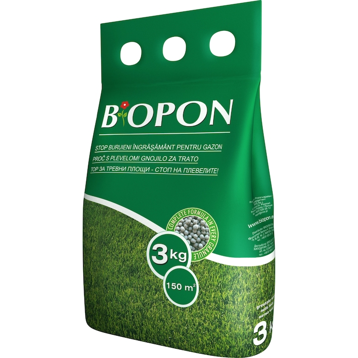 Тор за трева BIOPON за контрол на плевелите, 3 кг