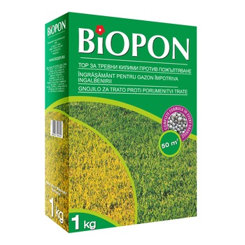 Ingrasamant Gazon Anti-Ingalbenire 1 kg Biopon Ingrasamant Gazon Anti-Ingalbenire 1 kg Biopon