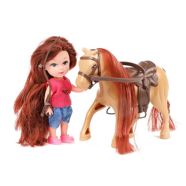 Set papusa mica cu cal, Toi-Toys