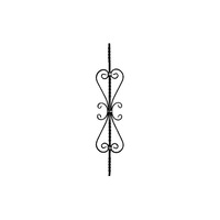 panou ornamental pentru porti si garduri din fier forjat 900mm x 185mm model 21054 imagen 33_0_
0