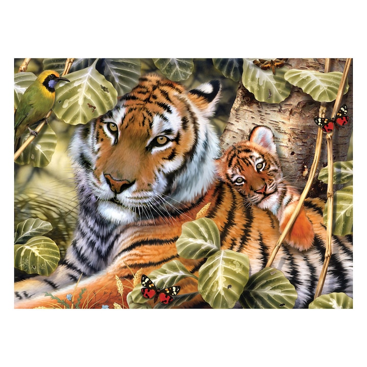 Рисуване по номера с акрилни бои Royal&Langnickel, Junior Large - Тигри, 39х30