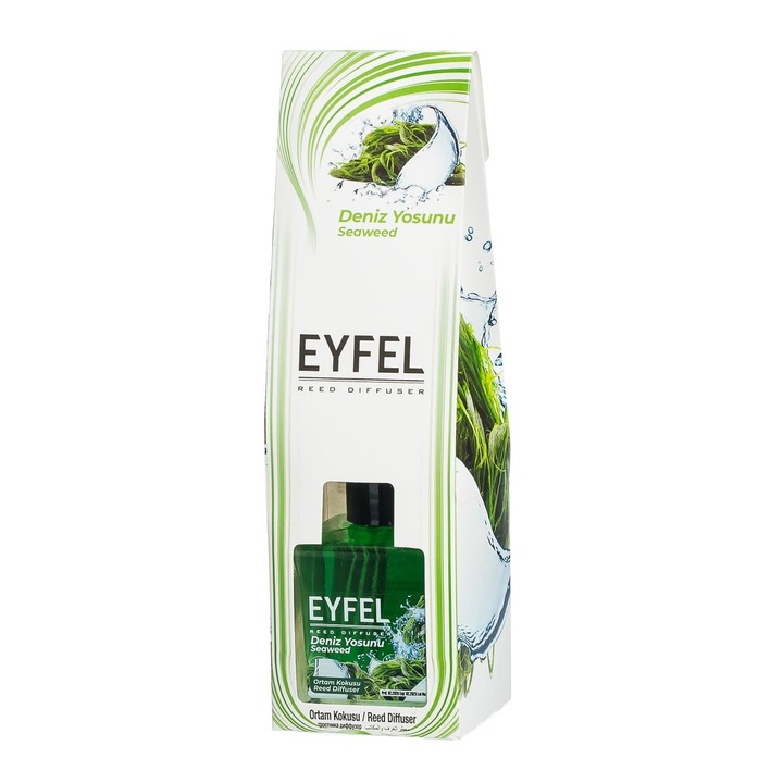 Odorizant cu betisoare parfumate Alge Marine, EYFEL, 120 ml