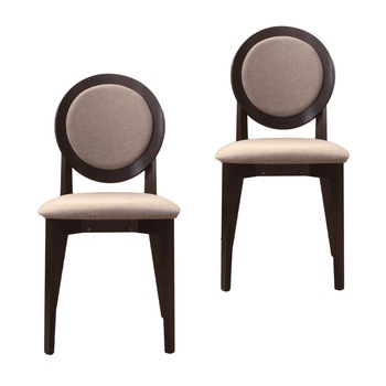 Set 2 scaune dining din lemn de fag Moderna Cosmo M, cadru nuc, textil Veles 6 Set 2 scaune dining din lemn de fag Moderna Cosmo M, cadru nuc, textil Veles 6