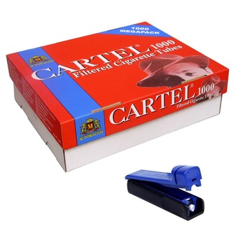 Set Tuburi tigari pentru injectat tutun Cartel 1000 bucati si aparat Angel Set Tuburi tigari pentru injectat tutun Cartel 1000 bucati si aparat Angel