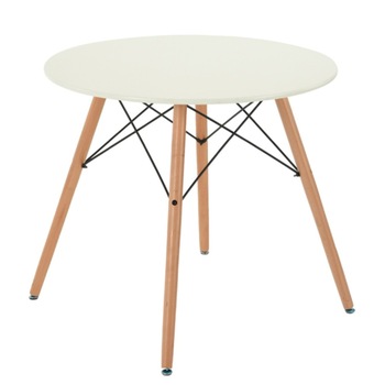 Masa bucatarie iMK®, fixa, rotunda, 4 persoane, fag / alb, 80 x 71 cm Masa bucatarie iMK®, fixa, rotunda, 4 persoane, fag / alb, 80 x 71 cm