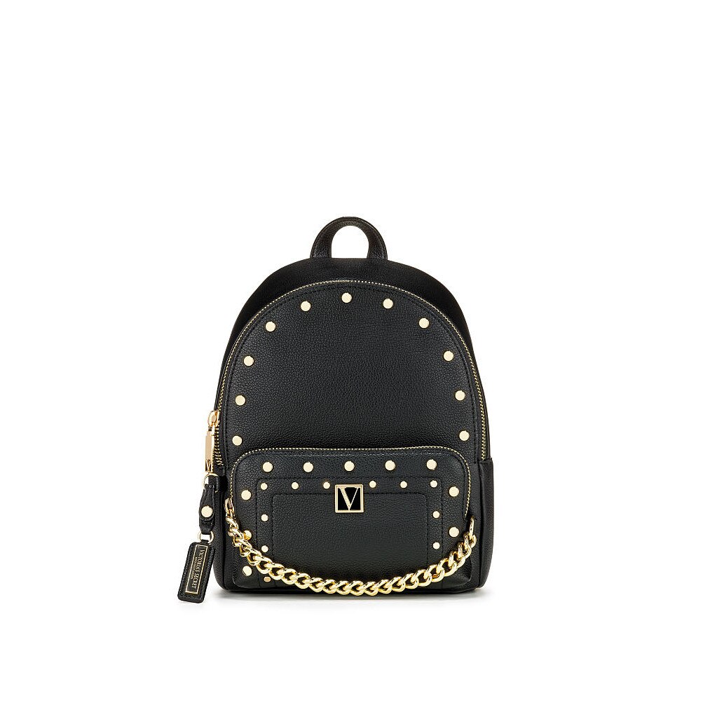 Rucsac, Victoria's Secret, Backpack V-Quilt Stud Black