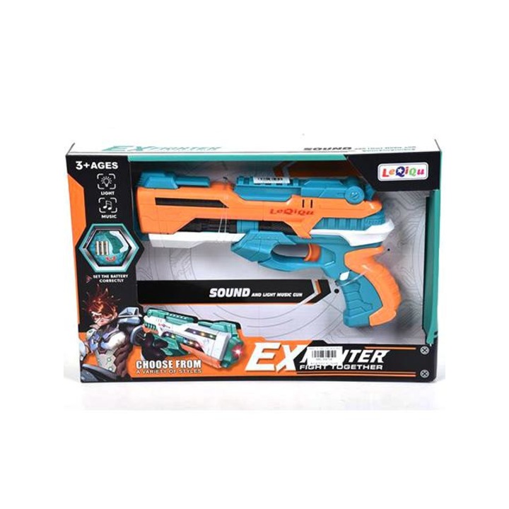 Magic Toys 3547581 ExFighter elektromos pisztoly fény és hang effektekkel
