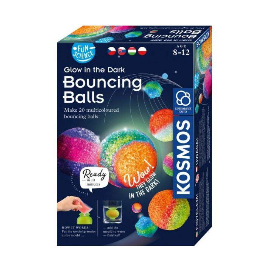Set Joc experimental cu mingi saltarete Kosmos Bouncing Balls, Piatnik, multicolor, + 8 ani