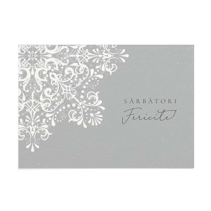 Felicitare Craciun Precious Snowflake, Zizula Cards, 105 x 150 mm
