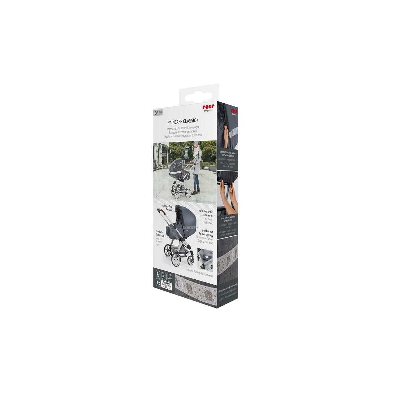 Protectie de ploaie universala cu fermoar pentru carucioare RainSafe Classic+ REER 84031