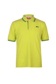 Slazenger, Tricou Polo Tipped, Bumbac, Verde lime Slazenger, Tricou Polo Tipped, Bumbac, Verde lime