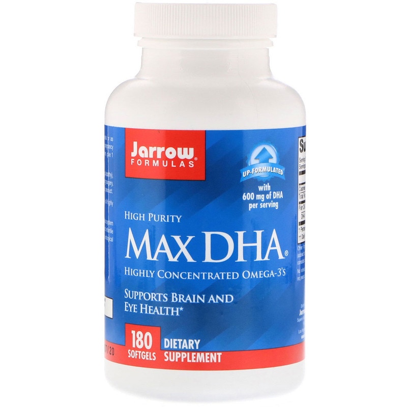 Supliment alimentar Jarrow Formulas Max DHA, 180 Capsule