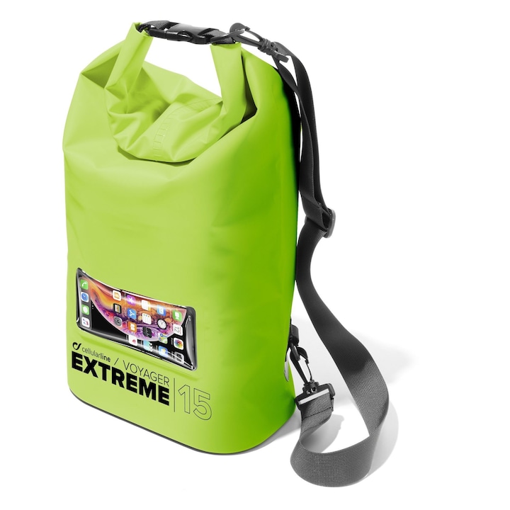 Водоустойчива чанта Cellular Line Extreme, 15л, зелена