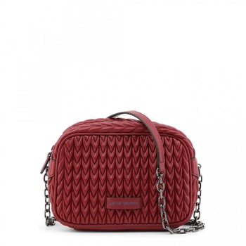 Geanta crossbody, dama, Emporio Armani, Visiniu Geanta crossbody, dama, Emporio Armani, Visiniu