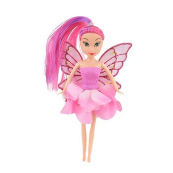 Papusa Zana Florilor roz, 15cm, Toi-Toys Papusa Zana Florilor roz, 15cm, Toi-Toys