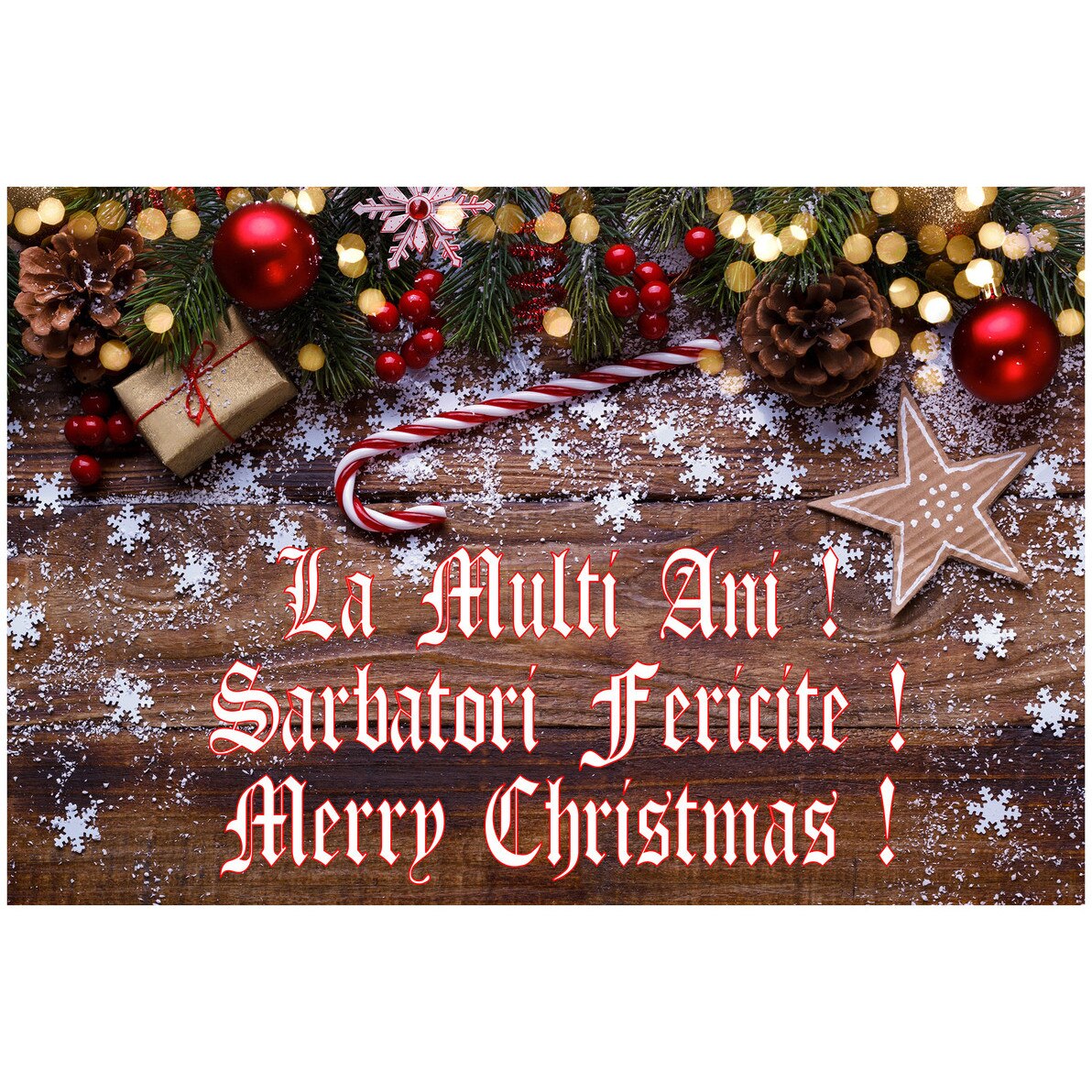 Fototapet Christmas, Sarbatori, Craciun - NBL-025, 100 x 150 cm