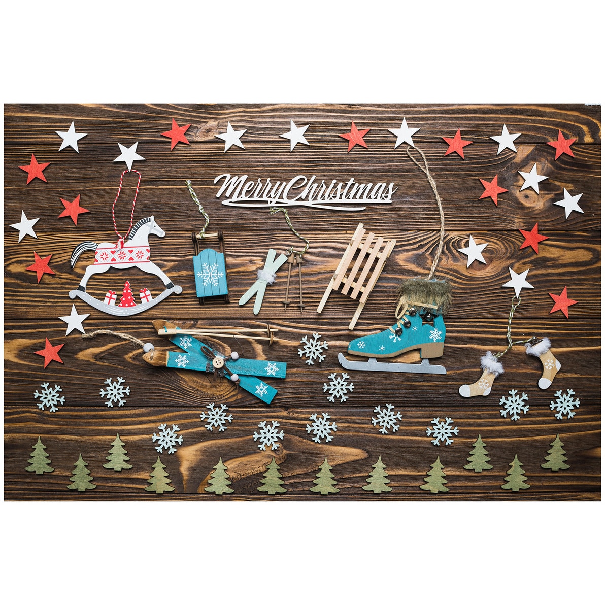 Fototapet Christmas, Sarbatori, Craciun - NBL-096, 100 x 150 cm