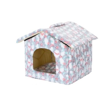 Casuta pentru caini, Velvet, Gri, M, 48X45X39CM Casuta pentru caini, Velvet, Gri, M, 48X45X39CM