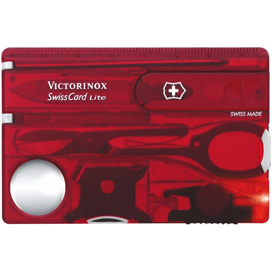 Card multifunctional Victorinox 0.7300.T Lite Ruby,Rosu