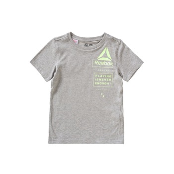 Tricou baieti, Reebok, gri, 152 cm, 11-12 ani Tricou baieti, Reebok, gri, 152 cm, 11-12 ani