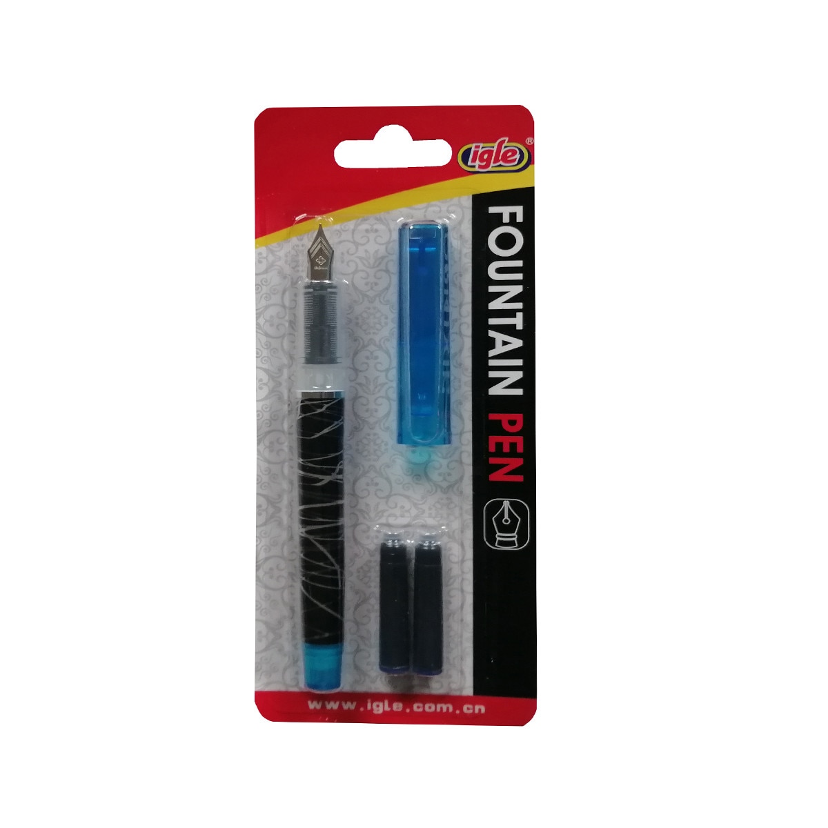 Stilou cu doua rezerve , la blister