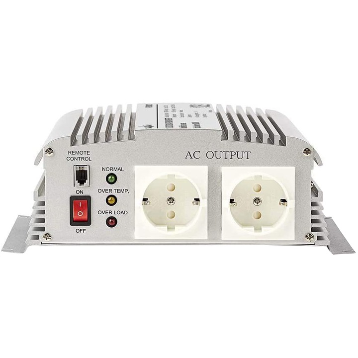 Nedis Tápinverter 12V DC - 230V, AC 1000W, 2 x Schuko