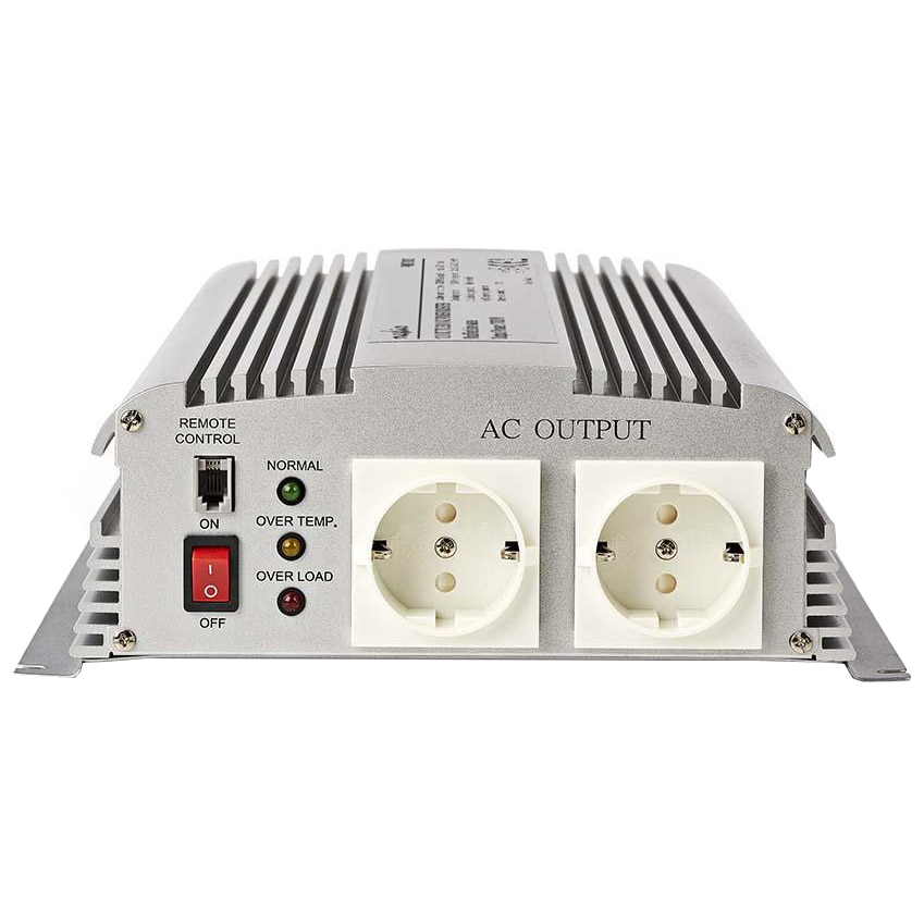 Invertor de tensiune Nedis, 12V-230V , 1700W , 2 x priza Schuko