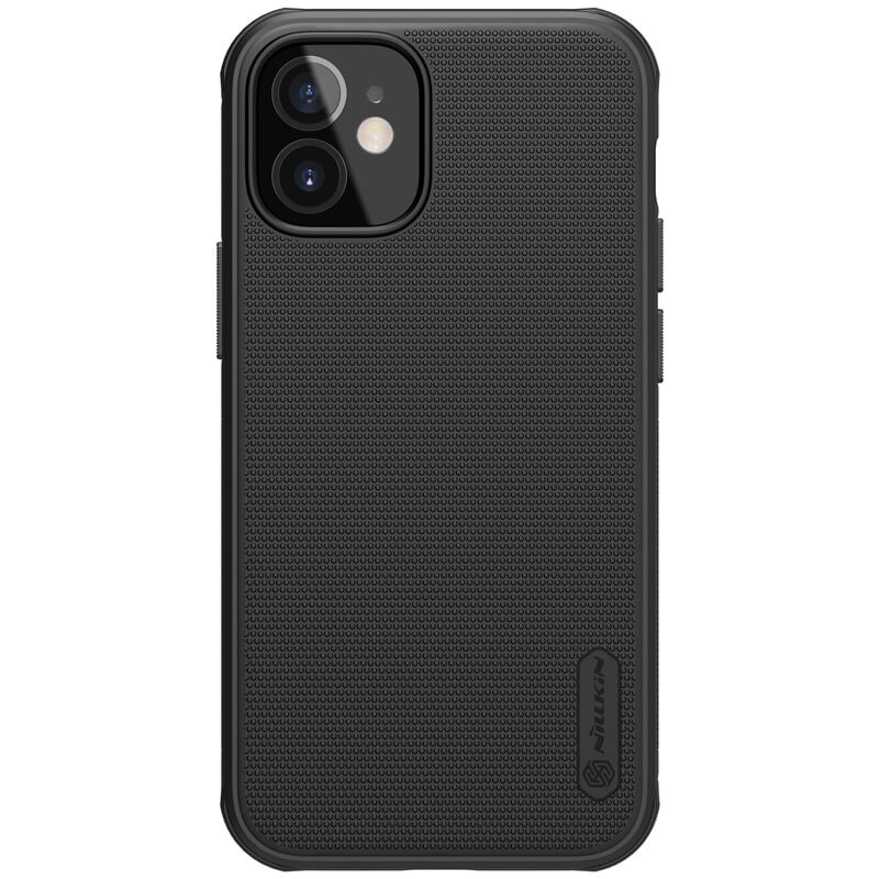 Husa protectie spate din plastic texturat negru, pentru Apple iPhone 12 Mini (5.4)- Nillkin Frosted Shield
