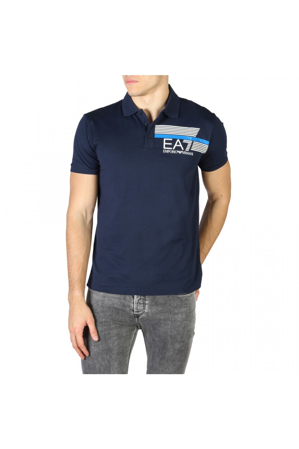 Tricou polo barbati, Emporio Armani, 3HPF17_PJ02Z, Bleumarin, Bleumarin