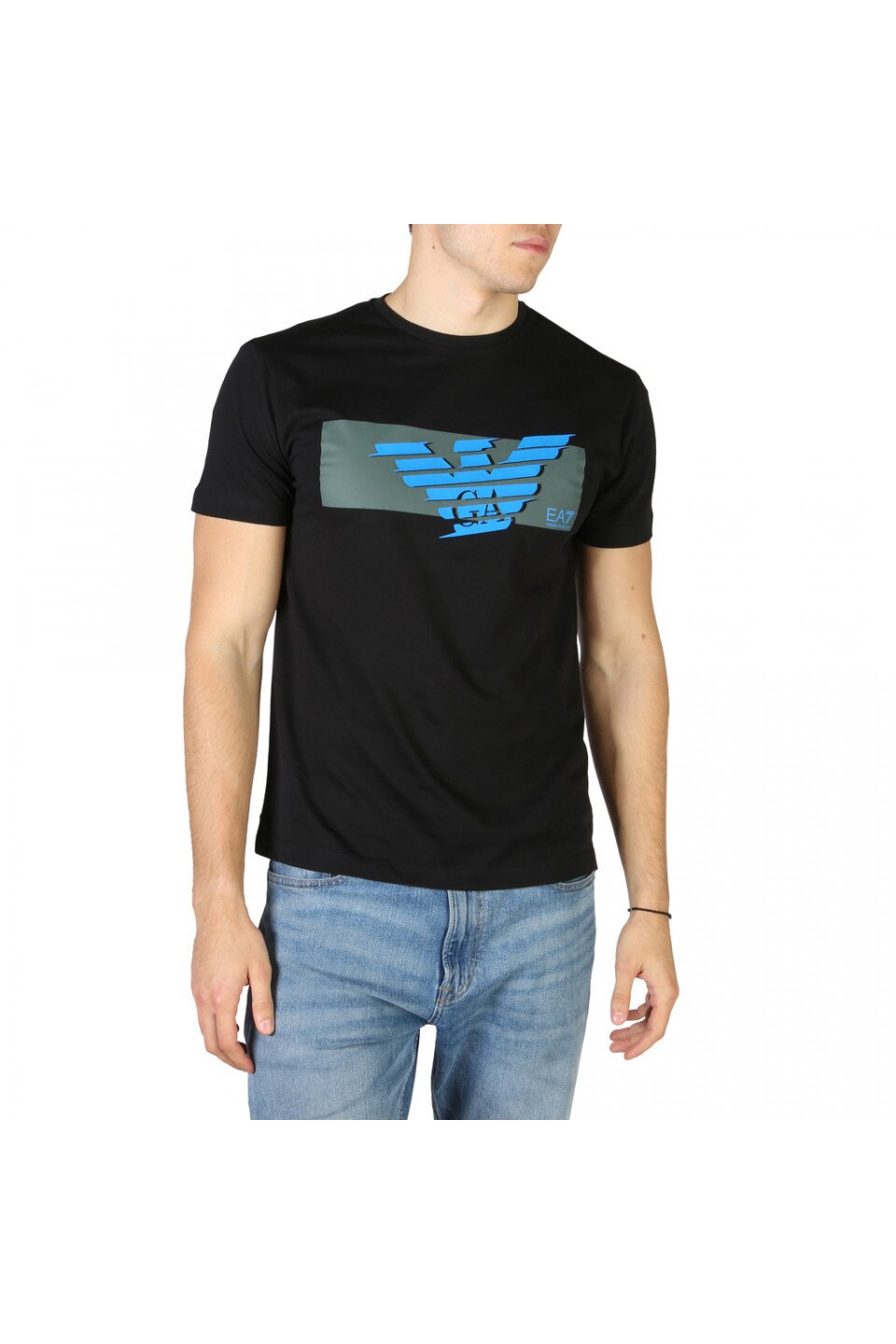 Tricou barbati, Emporio Armani, 3HPT48_PJT3Z, Negru, Negru, XL