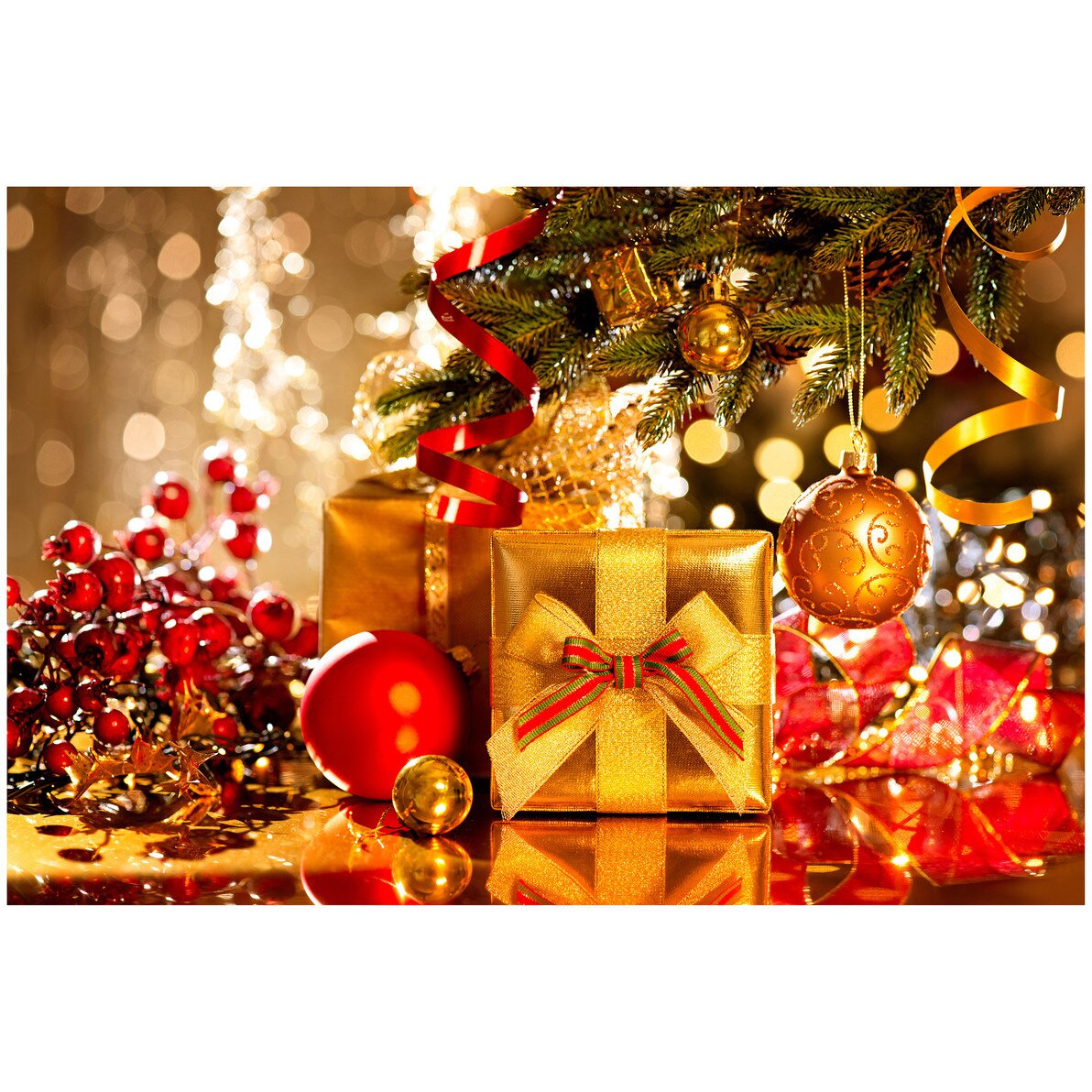 Fototapet Christmas, Sarbatori, Craciun - NBL-007, 100 x 150 cm