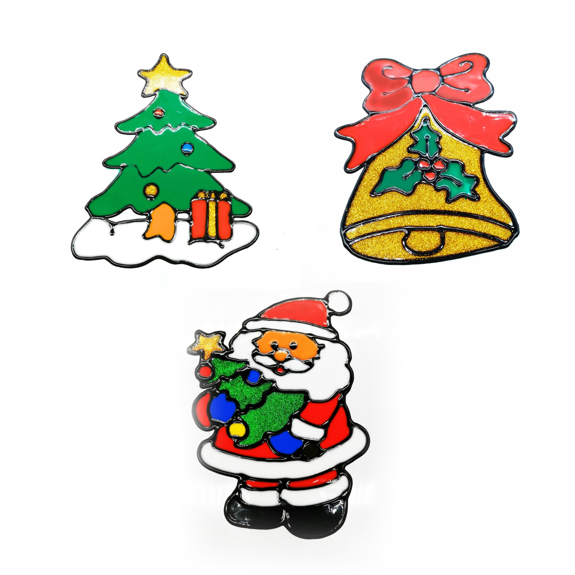 Set 12 ornamente silicon de Craciun 18 cm