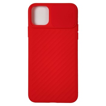 Husa silicon Apple iPhone 11 Pro Max model Colourful cu Protectie Camera tip Slide, Antisoc, TPU, Viceversa Rosu Husa silicon Apple iPhone 11 Pro Max model Colourful cu Protectie Camera tip Slide, Antisoc, TPU, Viceversa Rosu