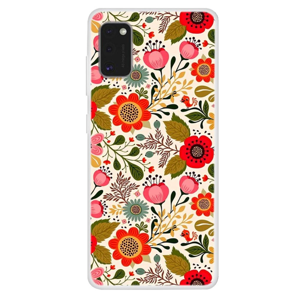 Husa Samsung Galaxy A41 model Retro Flowers, Silicon, Antisoc, Viceversa Multicolor