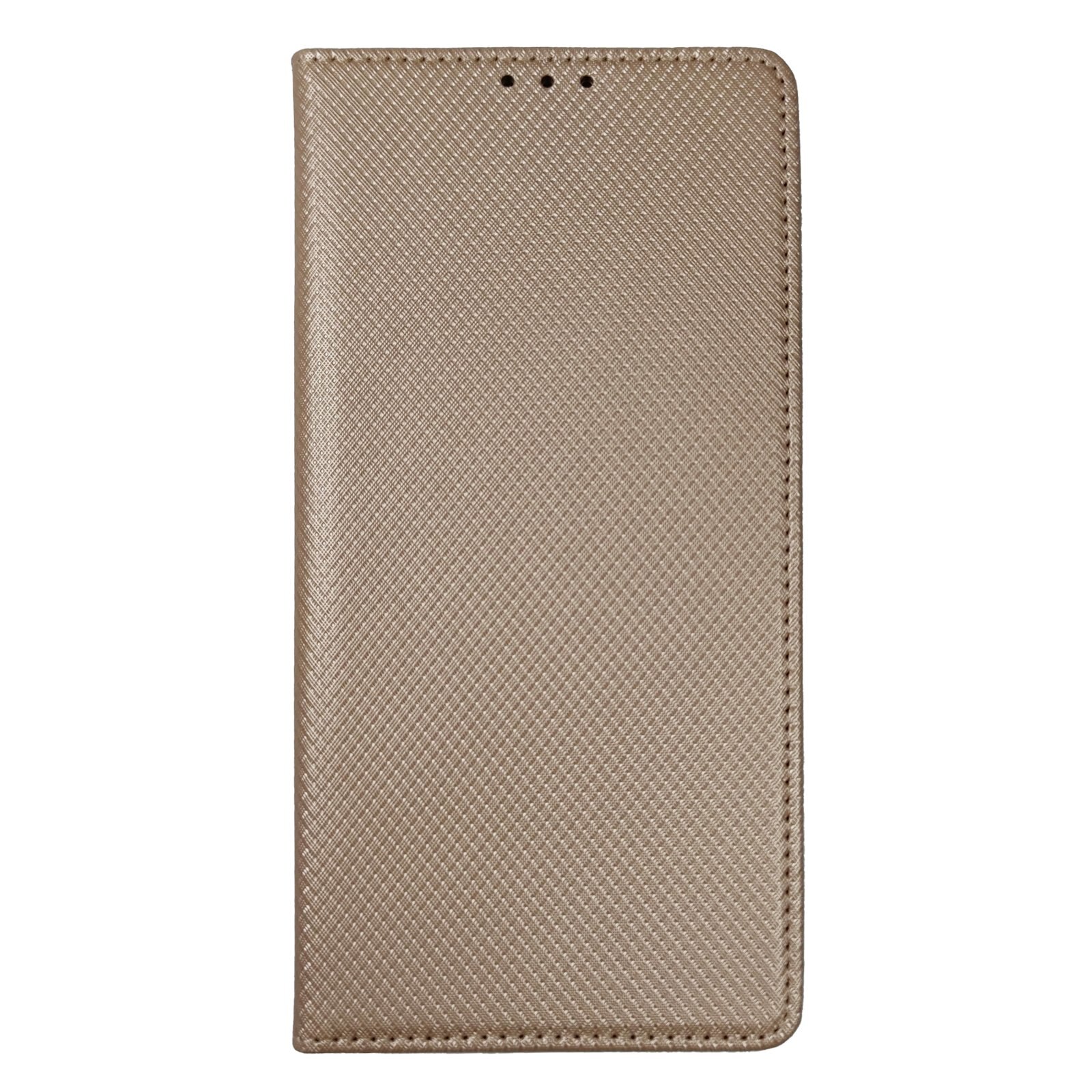 Husa Flip Carte compatibila cu Samsung Galaxy A21s Magnetica Cu Stand, Portofel, Antisoc, Viceversa Auriu