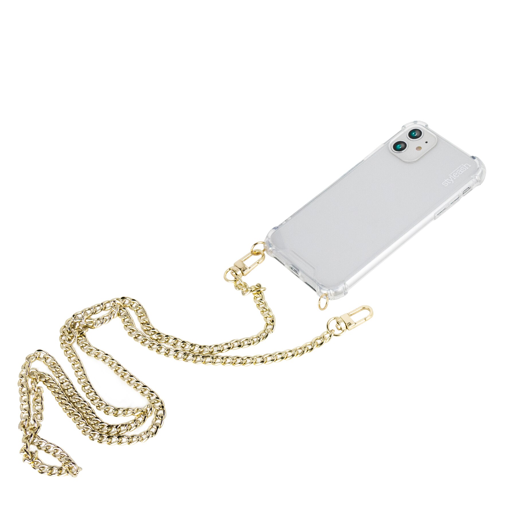 Прозрачен капак и метално колие за смартфон, Styleash, Samsung Galaxy ...