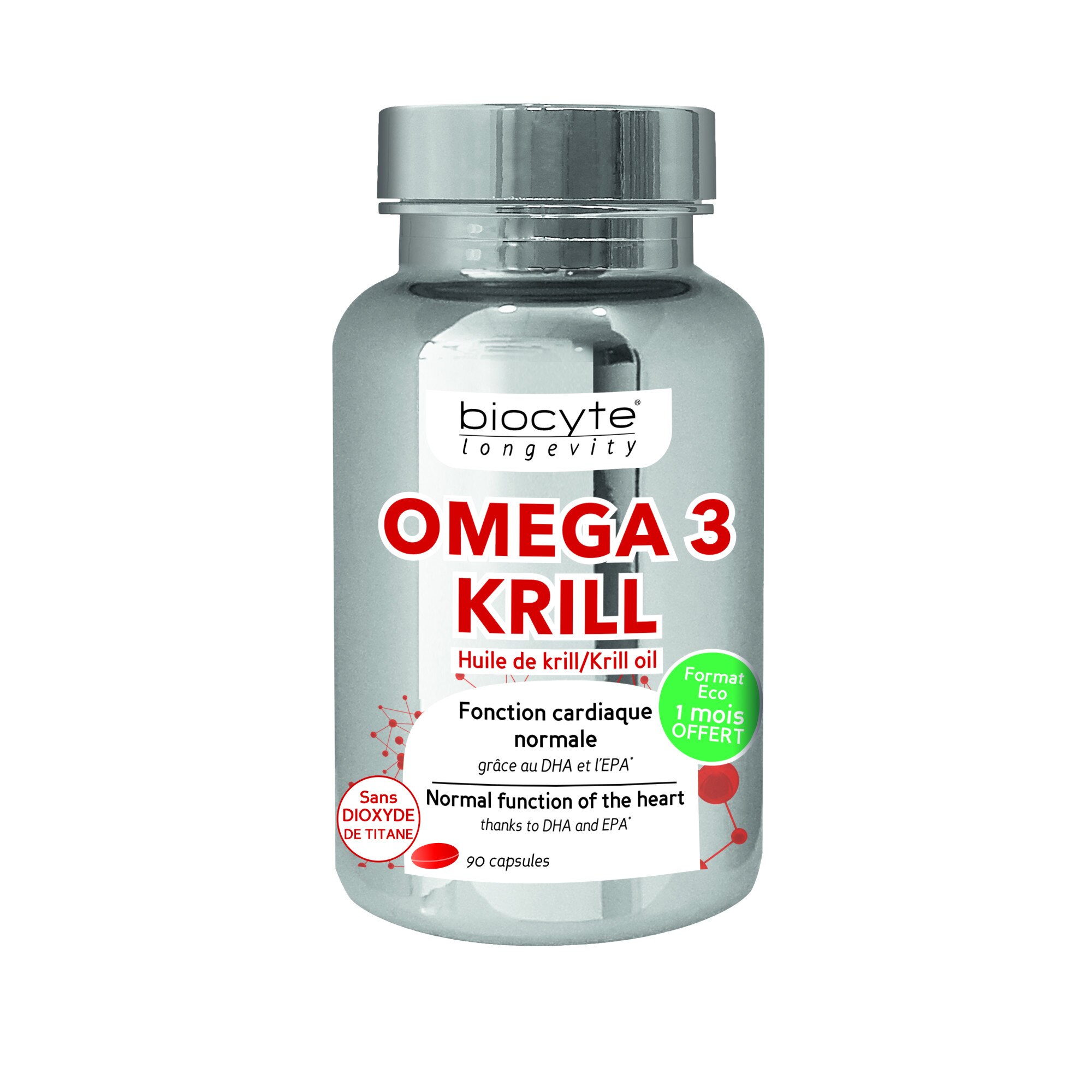 Omega 3 EPA si DHA, Biocyte, Omega 3 Krill, 90 capsule eMAG.ro