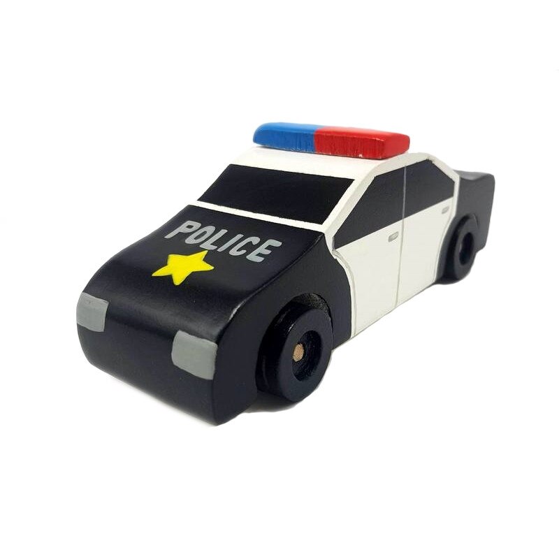 Masina de politie autospeciala din lemn masiv model american