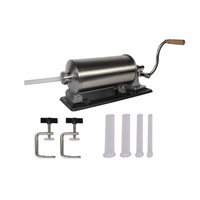 masina pentru umplut carnati euro 4 kg orizontal cu blat din metal profesional cu diverse palnii imagen 33_0_
0
