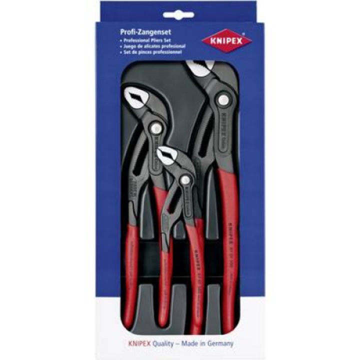 Knipex 00 20 09 V02 Műhely Vízpumpa fogó készlet 3 részes (00 20 09 V02)