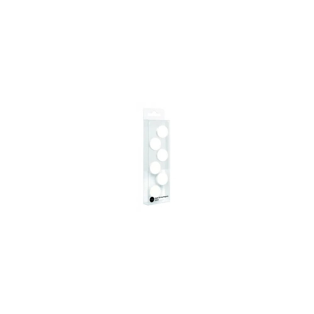 Magneti 20mm superstrong antimicrobieni albi 10/set